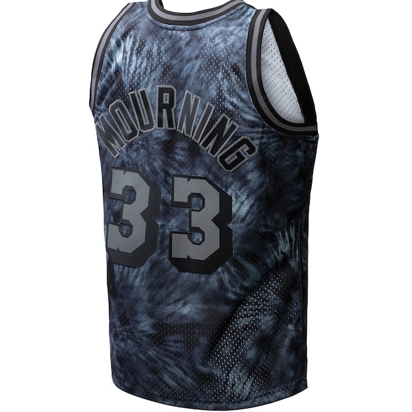 Alonzo Mourning Miami Heat Hardwood Classics 1996/97 Tie-Dye Swingman Jersey - Black - Image 3