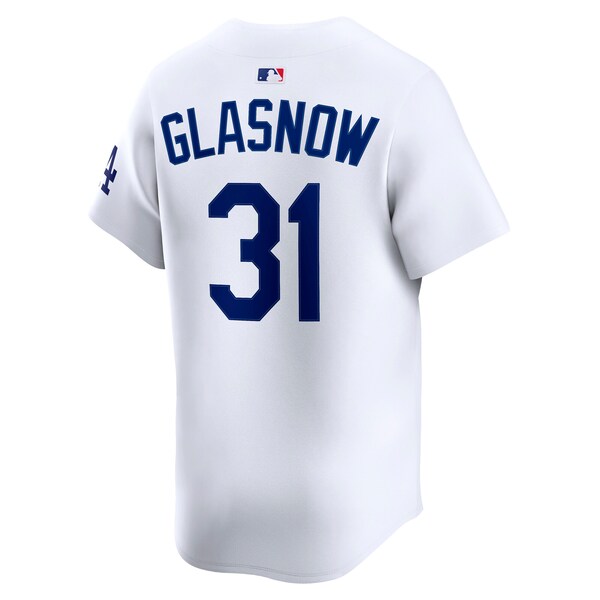 Tyler Glasnow Los Angeles Dodgers Nike Home Limited Player Jersey - White - Image 3