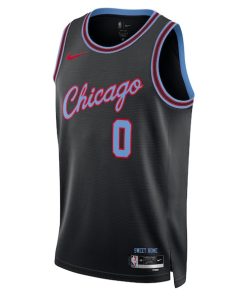 Alternative view of Coby White Chicago Bulls Nike Unisex 2025/26 Swingman Jersey - Black - City Edition
