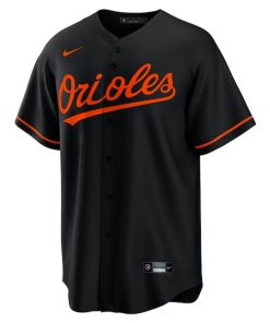 Alternative view of Baltimore Orioles Nike Alternate Replica Team Jersey - Black
