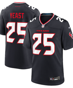 Russ Yeast Houston Texans Nike Team Game Jersey -  Navy