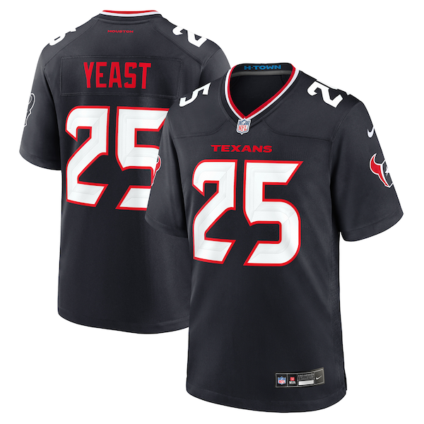 Russ Yeast Houston Texans Nike Team Game Jersey - Navy