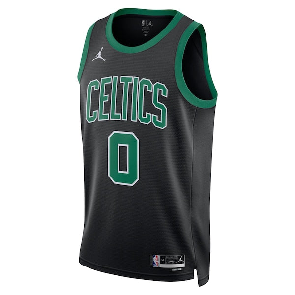 Jayson Tatum Boston Celtics Jordan Brand Unisex Swingman Jersey - Statement Edition - Black - Image 2