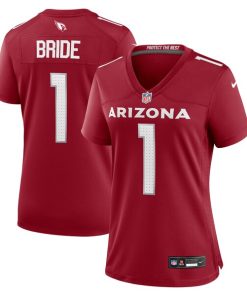 Number 1 Bride Arizona Cardinals Nike Women's Game Jersey - Cardinal