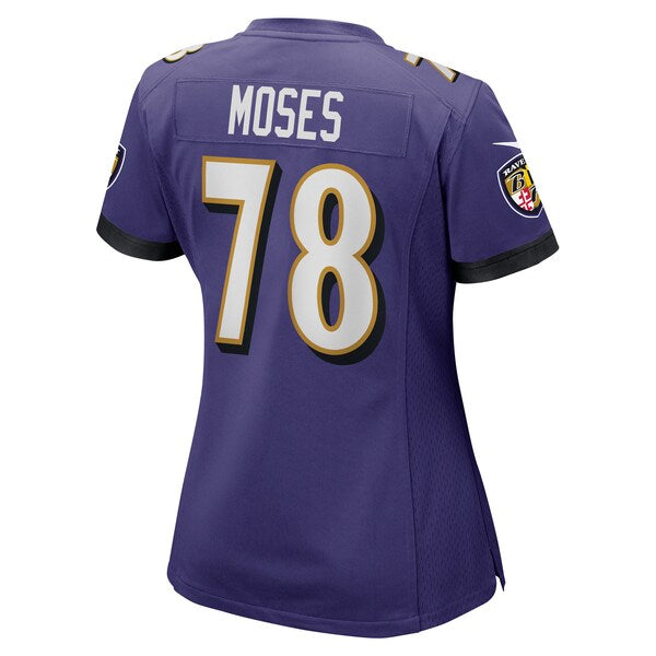 Morgan Moses Baltimore Ravens Nike Women's Game Player Jersey - Purple - Image 3