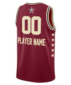 Alternative view of Jordan Brand Unisex 2024 NBA All-Star Game Swingman Custom Jersey - Crimson
