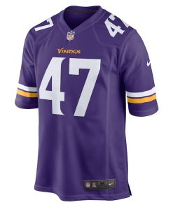Alternative view of William Kwenkeu Minnesota Vikings Nike Home Game Player Jersey - Purple