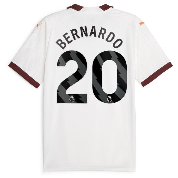 Bernardo Silva Manchester City Puma 2023/24 Away Replica Jersey - White - Image 3