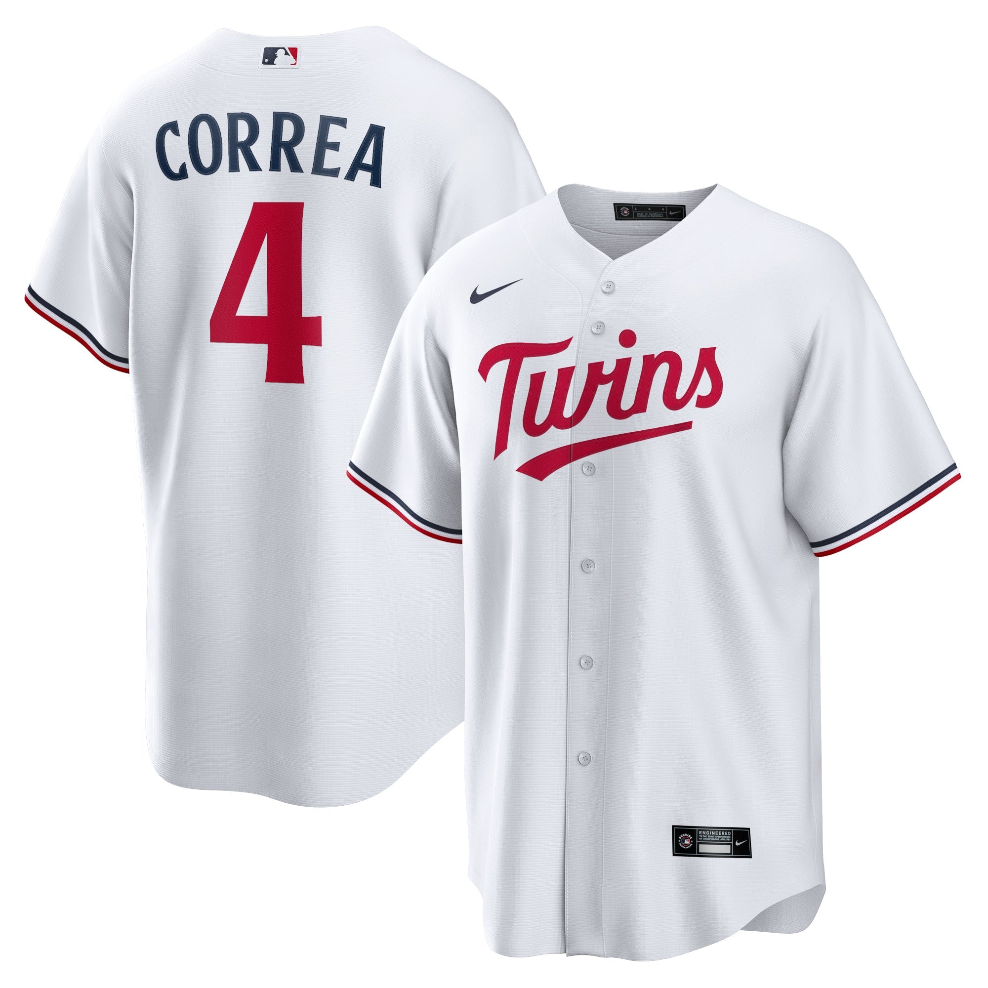 Carlos Correa Minnesota Twins Nike Alternate Replica Player Jersey - Navy/White - Image 5