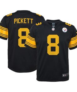 Kenny Pickett Pittsburgh Steelers Nike Youth Game Jersey - Black/White