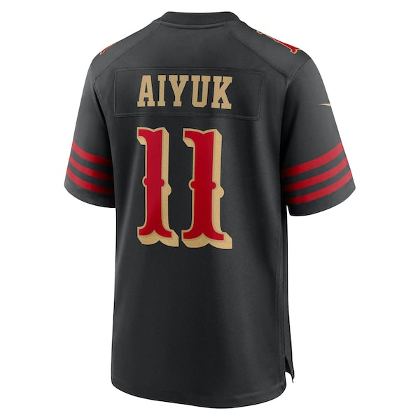 Brandon Aiyuk San Francisco 49ers Nike 2025 Rivalries Collection Game Jersey - Black - Image 3