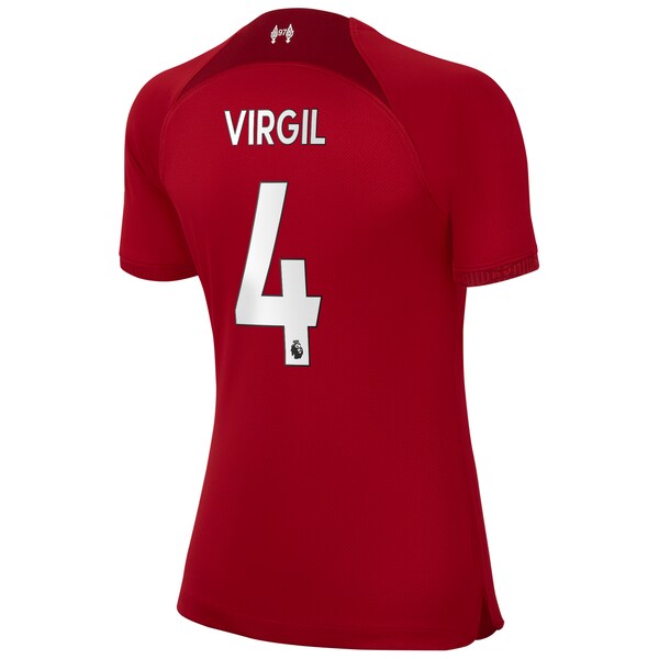 Virgil Van Dijk Liverpool Nike Women's 2022/23 Home Replica Player Jersey - Red - Image 3