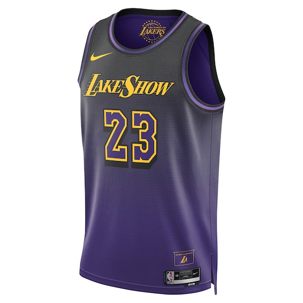 LeBron James Los Angeles Lakers Nike Unisex 2024/25 Swingman Player Jersey - City Edition - Purple - Image 2