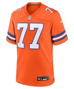 Alternative view of Quinn Meinerz Denver Broncos Nike Mile High Collection 1977 Throwback Player Game Jersey - Orange