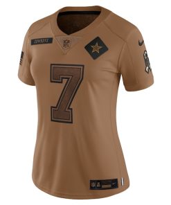 Alternative view of Trevon Diggs Dallas Cowboys Nike Women's 2023 Salute To Service Limited Jersey - Brown