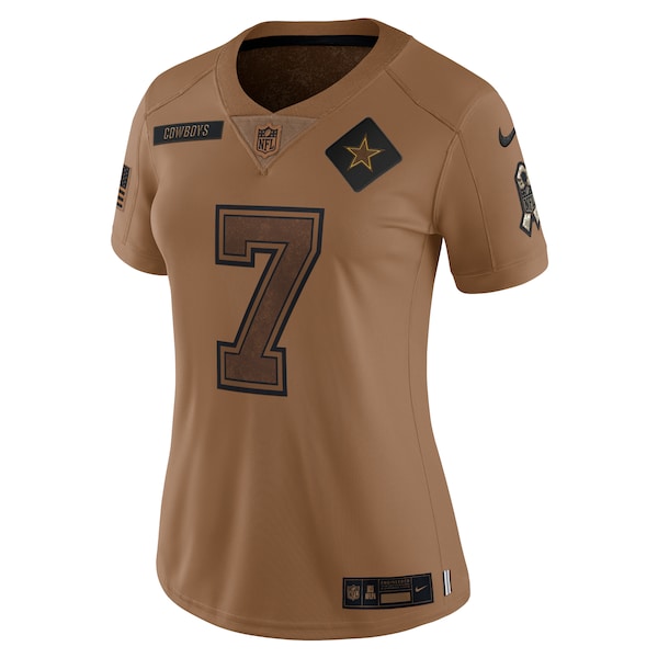 Trevon Diggs Dallas Cowboys Nike Women's 2023 Salute To Service Limited Jersey - Brown - Image 2