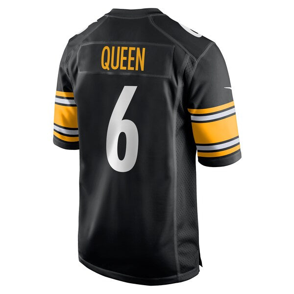 Patrick Queen Pittsburgh Steelers Nike Game Jersey - Black - Image 4