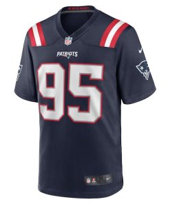 Alternative view of Daniel Ekuale New England Patriots Nike Game Player Jersey - Navy