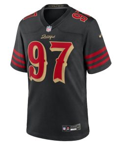 Alternative view of Nick Bosa San Francisco 49ers Nike 2025 Rivalries Collection Game Jersey - Black