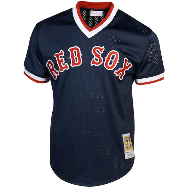 Ted Williams Boston Red Sox Cooperstown Collection Big & Tall Mesh Batting Practice Jersey - Navy - Image 2