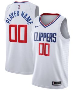 LA Clippers Nike 2020/21 Swingman Custom Jersey - Association Edition - White