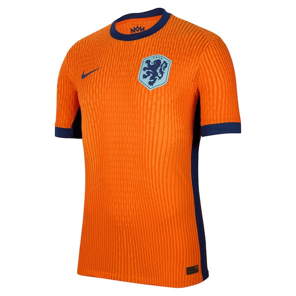 Netherlands National Team Nike 2024 Home Authentic Blank Jersey - Orange - Image 3