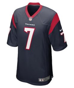 Alternative view of C.J. Stroud Houston Texans Nike Youth Game Jersey - Navy