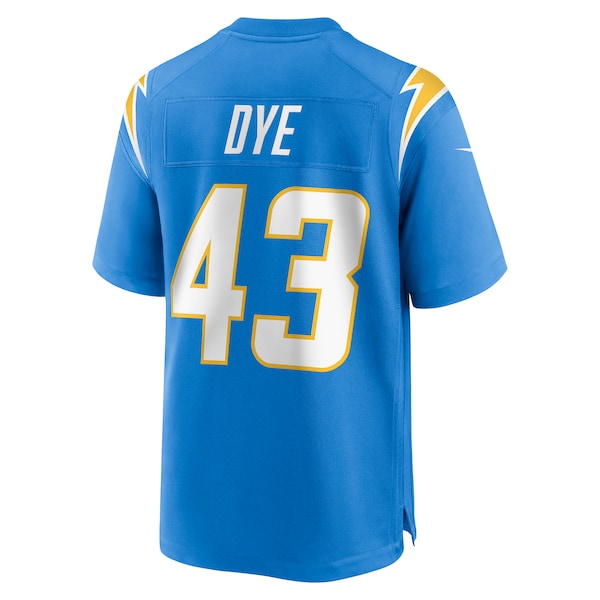 Troy Dye Los Angeles Chargers Nike Game Jersey - Powder Blue - Image 3