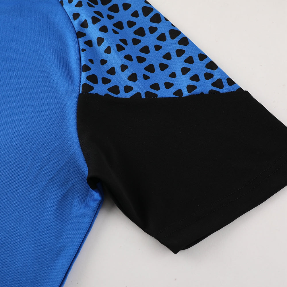 Puma Short Sleeve Training Jersey Set-PD02- Dark Blue/Black - Image 6