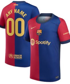 Barcelona Nike Youth 2024/25 Home Replica Custom Jersey - Royal