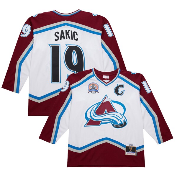 Joe Sakic Colorado Avalanche 2000-01 Power Play Jersey - White - Image 2
