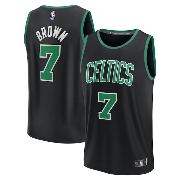 Jaylen Brown Boston Celtics Fast Break Replica Player Jersey - Statement Edition - Black