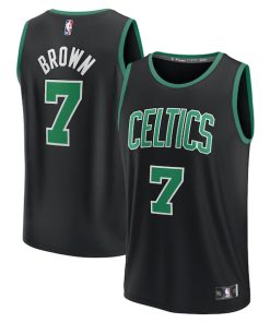 Jaylen Brown Boston Celtics  Youth Fast Break Replica Player Jersey - Statement Edition - Black