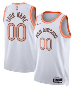 San Antonio Spurs Nike Unisex 2023/24 Custom Swingman Jersey - White - City Edition