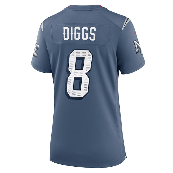 Stefon Diggs New England Patriots Nike Women's 2025 Rivalries Collection Game Jersey - Storm Blue - Image 3