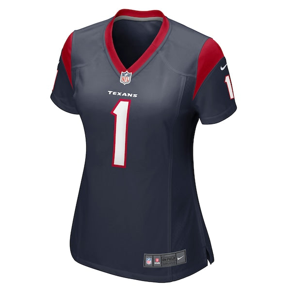 Number 1 Mom Houston Texans Nike Women's Game Jersey - Navy - Image 2