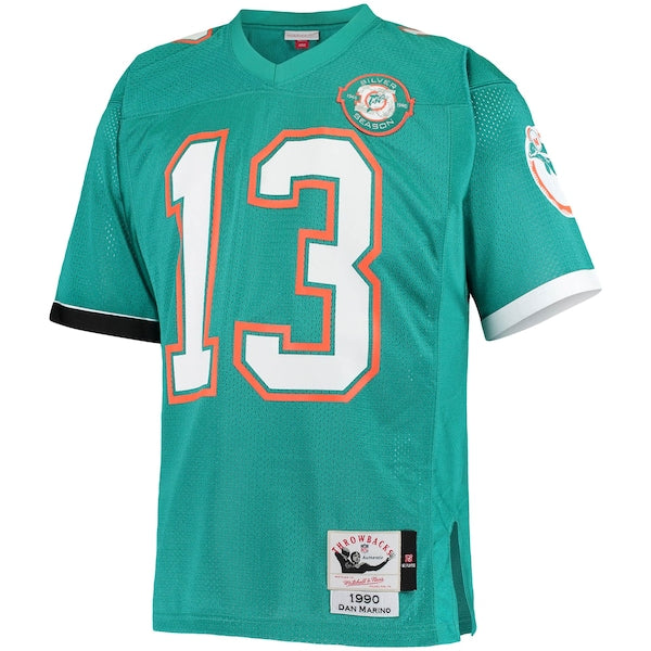 Dan Marino Miami Dolphins 1990 Authentic Throwback Retired Player Jersey - Aqua - Image 2