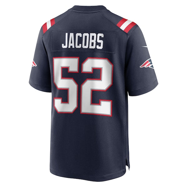 Curtis Jacobs New England Patriots Nike Game Jersey - Navy - Image 3