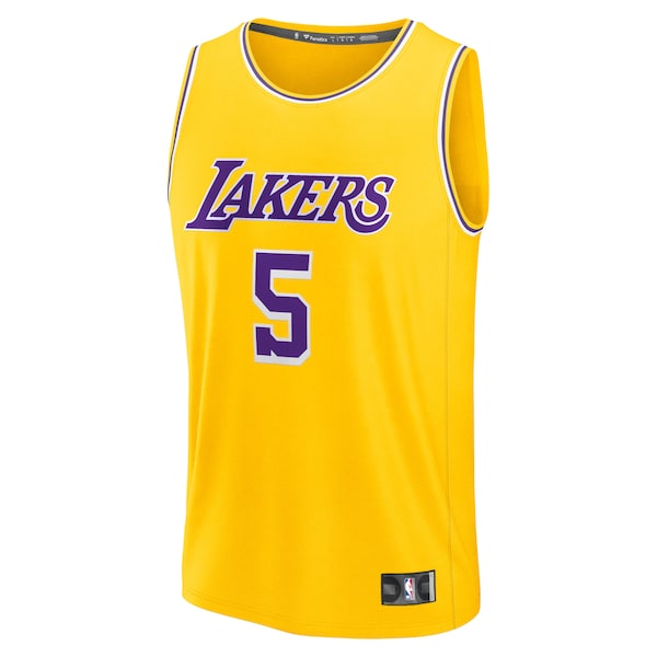 Deandre Ayton Los Angeles Lakers Youth Fast Break Replica Player Jersey - Icon Edition - Gold - Image 2