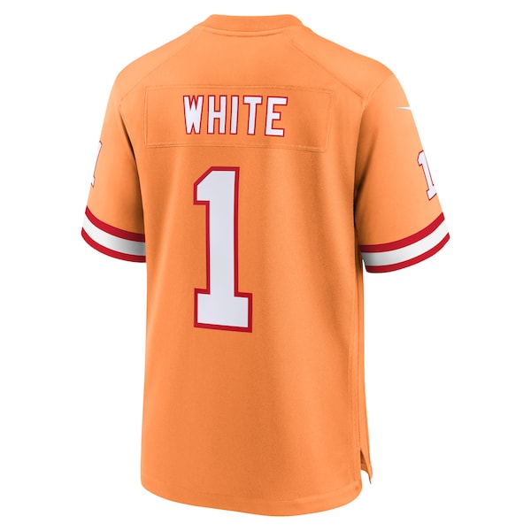 Rachaad White Tampa Bay Buccaneers Nike Throwback Game Jersey - Orange/Red - Image 4
