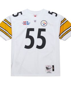 Alternative view of Joey Porter Pittsburgh Steelers  2005 Authentic Throwback Retired Player Jersey - White