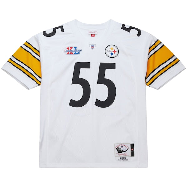 Joey Porter Pittsburgh Steelers 2005 Authentic Throwback Retired Player Jersey - White - Image 2