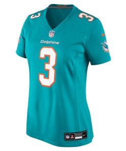 Alternative view of K.J. Britt Miami Dolphins Nike Women's Team Game Jersey -  Aqua