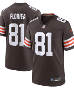 Luke Floriea Cleveland Browns Nike Team Game Jersey -  Brown