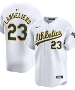 Shea Langeliers Oakland Athletics Nike Home Limited Player Jersey - White