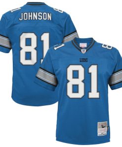 Calvin Johnson Detroit Lions  Youth Legacy Replica Jersey - Blue