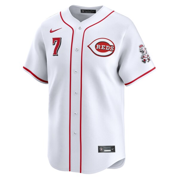 Spencer Steer Cincinnati Reds Nike Alternate Limited Player Jersey - White - Image 2