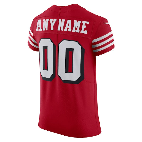 San Francisco 49ers Nike Alternate Vapor Elite Custom Jersey - Scarlet - Image 3