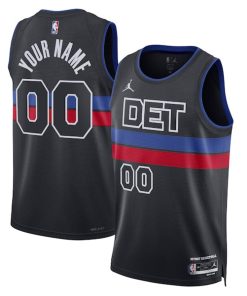 Detroit Pistons Jordan Brand Unisex 2022/23 Swingman Custom Jersey - Statement Edition - Blue