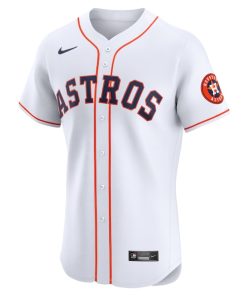 Alternative view of Houston Astros Nike Home Elite Jersey - White